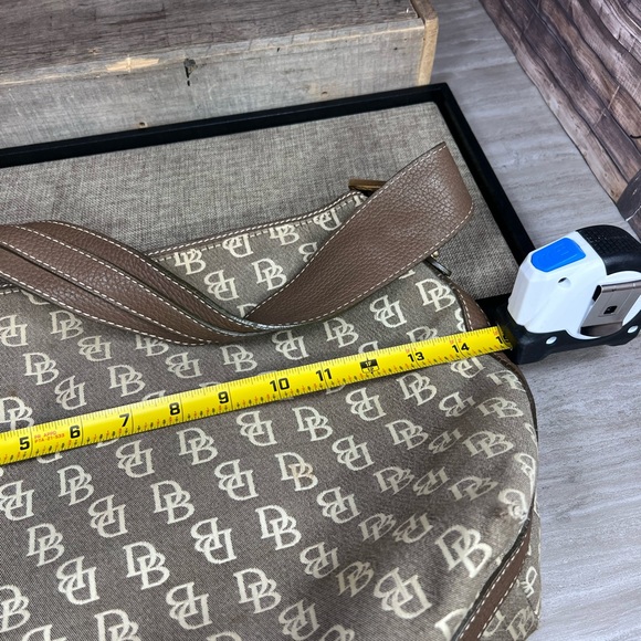 Dooney & Bourke “DB” Signature Logo Pattern Canvas Tote - Picture 12 of 15